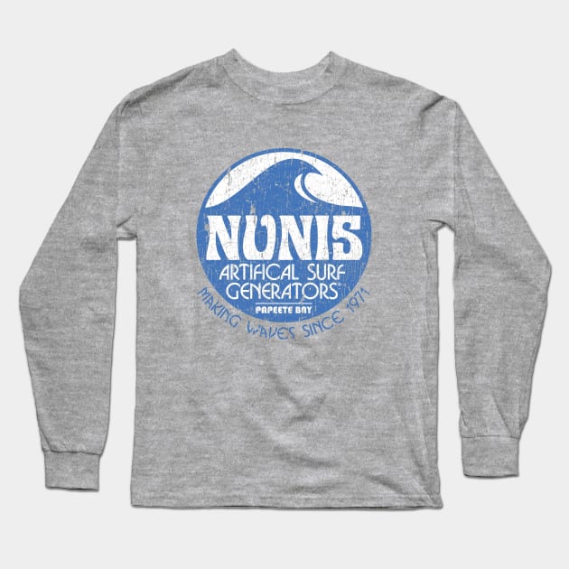 Nunis Wave Machine Long Sleeve T-Shirt by RetroWDW